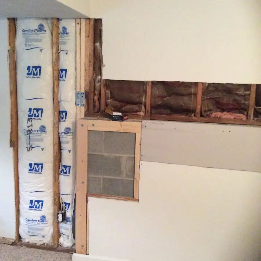 Wall insulation replacement during Structural Drying in Solvang